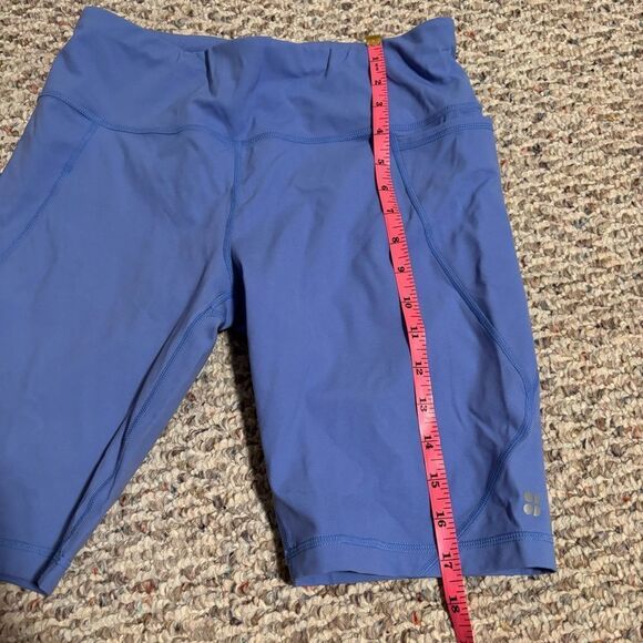 Sweaty Betty Power Pocket 9” Cycling Bike Shorts Cornflower Blue- Size Medium - Picture 12 of 13